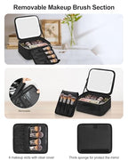 Makeup Bag with LED Mirror (A-Small / 01-Black)