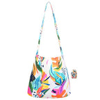 Sling 19L Foldable Packable Crossbody Grocery Bag for Men & Women (Vivid Garden)