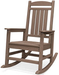 HDPE Oversized Rocking Chair Outdoor (Brown / 1 Pack)