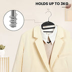 Heavy Duty Plastic Hangers 50 Pack with Non (Black / 50 pack)