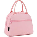 Lunch Bag Tote Bag Lunch Organizer Lunch Holder Insulated Lunch Cooler Bag for Women (Pink)