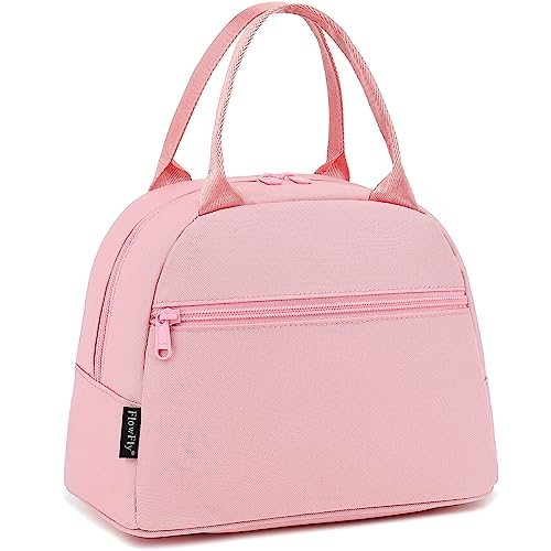Lunch Bag Tote Bag Lunch Organizer Lunch Holder Insulated Lunch Cooler Bag for Women (Pink)