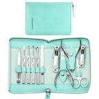 Stainless Steel Manicure Set 11 (Mint Green)