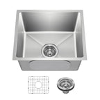 Fairlane 17 in Undermount Single Bowl Stainless Steel Kitchen Sink (17 Inch / Single Bowl — Undermount)