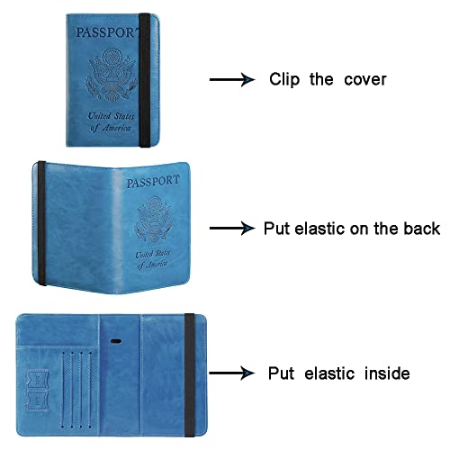 Passport Holder (113#Blue)