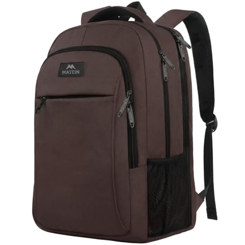 Brown 17.3 Inch Laptop Backpack (17 Inch / Dark Brown)
