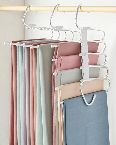 Pants Hangers Space Saving (White / 4 Pack)