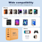 60W USB C Charger Block (Yellow)