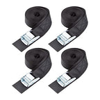 1" x 15 ft Cam Buckle Straps (4 PK / Black)