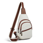 Sling Bag Crossbody Bags (Beige With Brown)