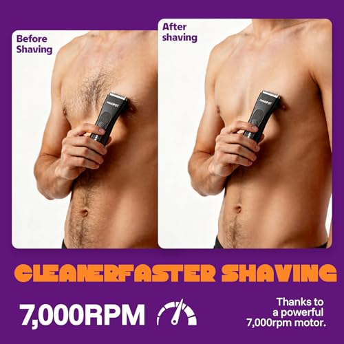 Manscape Groin & Body Hair Trimmer for Men (Black)