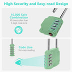CL21KG 2.6 Inch Long Shackle Combination Lock (Khaki-Green (L) *1)