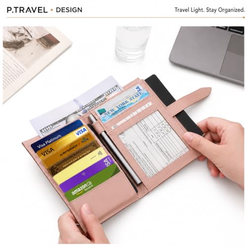 Passport Holder for Travel (Pink Pro)