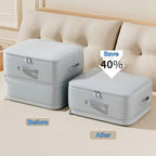 Ultra Space Saving Self Compression Organizer (Gray, X-Large, Thin Version, 1PC)