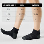 Ankle Compression Running Athletic Socks for Men Women (XX-Large / Black (5 Pairs))