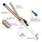 3 4 Inch Curling Iron for Short Hair Extra Long Barrel (3/4 Inch)