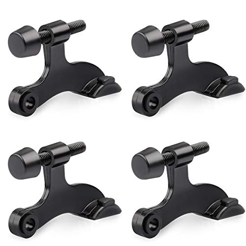 4 Pack Hinge Pin Black Door Stopper (4 Pack / Black)