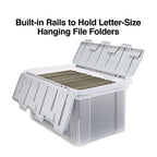 Hanging File Folder Box (Clear)