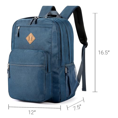 26L Backpack for College (Navy Blue / 16.5 Inch)
