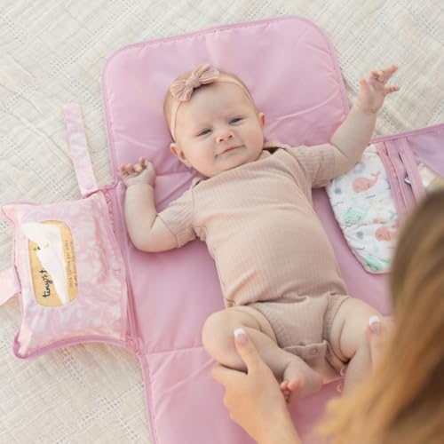 Portable Diaper Changing Pad (Toile)