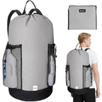 2PK 120L Laundry Bag Backpack (120L - 2PK / Gray)