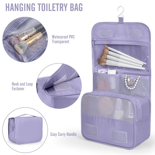 10 Set Packing Cubes for Travel Essentials (04 Purple Gray)