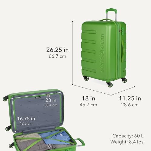 7366 Signature Hardside Expandable Luggage with Spinner Wheels (3-Piece Set (19/23/27) / Green)