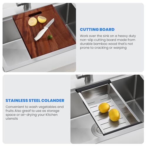 28 x 20 Inch Kitchen Sink (L 28"×W 20"×H 9")