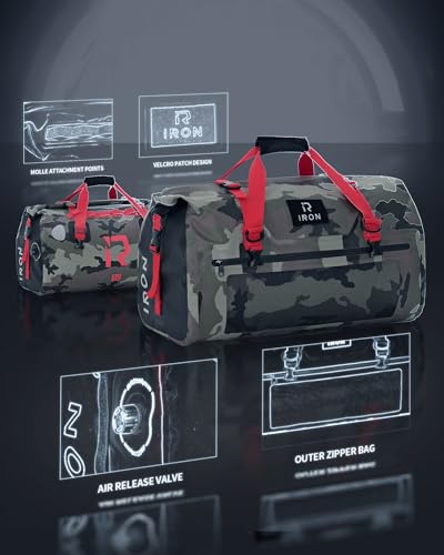 Waterproof Motorcycle Duffel Bag Tail Bag 30L Dry Bags Luggage (30L / Camouflage)