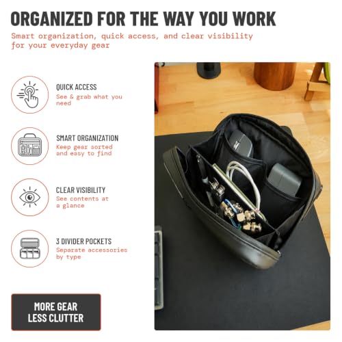 Organizer Zipper Bag (Extra Large / Black)