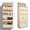 1 Pack Over the Door Shoe Organizers (BEIGE / 18+ Pairs)