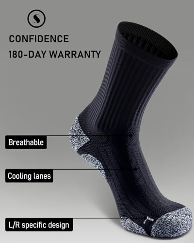Cushioned Compression Unisex Mid (Medium / Black (4 Pairs))