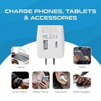 Japan Philippines Travel Adapter Plug with USB (Matte White)