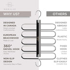 Pants Hangers Space Saving (Black / 1 Pack)