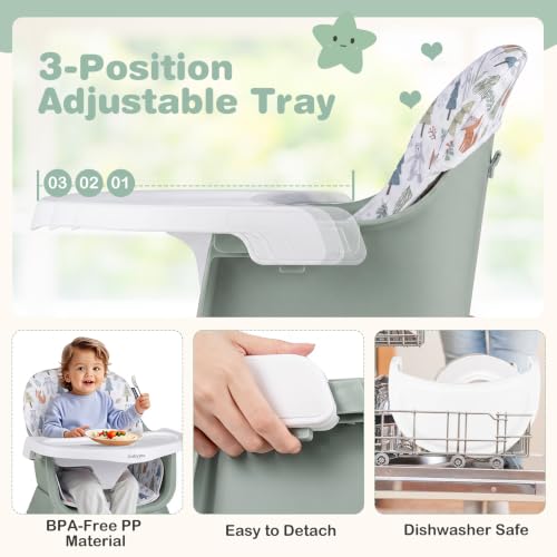 16 in 1 High Chair (Green)