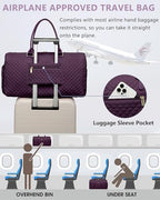 Large Duffle Bag for Travel (03-Purple / X-Large)