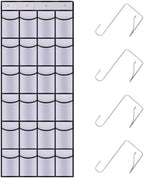 Over the Door Shoe Organizer, 24 Large Breathable Mesh Pockets, Hanging Storage by Unknown