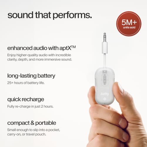 AirFly Pro 2 Bluetooth Adapter (Glacial White / AirFly Pro 2)