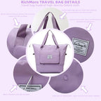 Large Capacity Foldable Travel Bag (Purple)