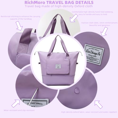 Large Capacity Foldable Travel Bag (Gray)