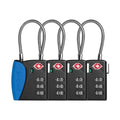 TSA Approved Travel Luggage Locks (Navy / 4 Pack)