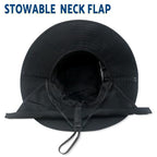 Sun Fishing Hats with Neck Flap for Men Pure Brown (One Size / Pure Brown(with Neck Flap))
