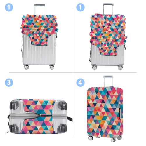 Triangle Luggage Cover Washable Suitcase Protector Anti (Triangle / XL(32-34inch suitcase))