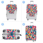 Triangle Luggage Cover Washable Suitcase Protector Anti (Triangle / XL(32-34inch suitcase))