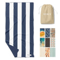 Waffle Microfiber Beach Towel (Nautical Navy)