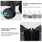 Expandable Hard Shell Luggage Sets (2 Pc Set EXT (20/29) / Jet Black)