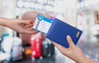 Personalized Monogrammed Cobalt Blue Leather RFID Passport Wallet (Cobalt Blue / Minimalist)