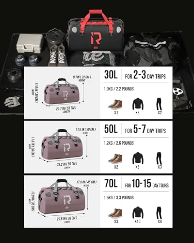 Motorcycle Dry Bag (Purple / 50L)