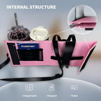 Travel Luggage Cup Holder (Pink)