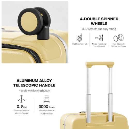 Carry On Luggage (Lark Yellow / 20-inch)